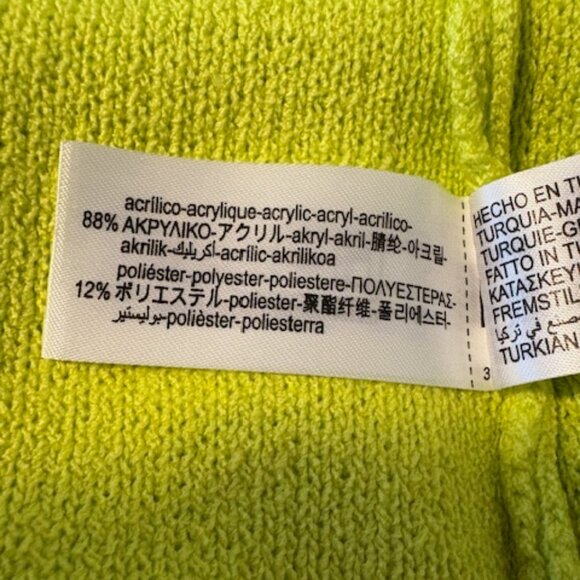 ZARA NEON cardigan sweatshirt jacket - Picture 6 of 7